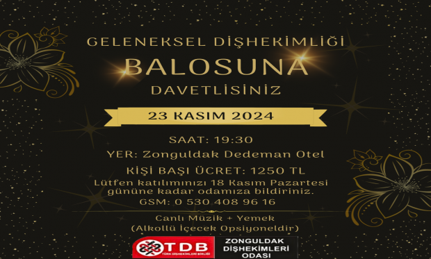 GELENEKSEL DİŞHEKİMLİĞİ BALOSU